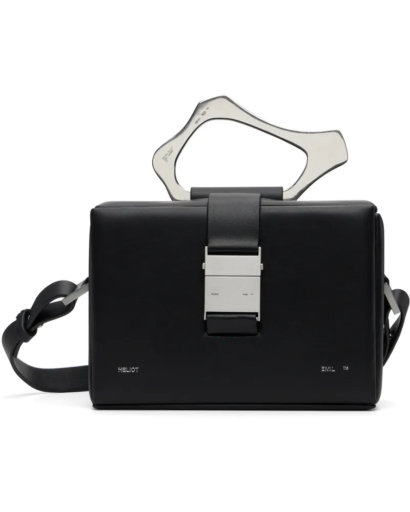 Heliot Emil Black Solely Box Bag Leather