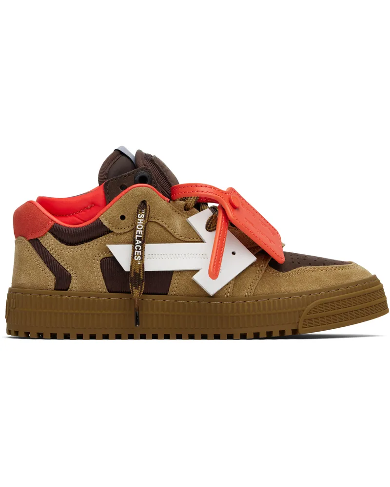 OFF-WHITE Brown & Orange Floating Arrow Sneakers Chocolate