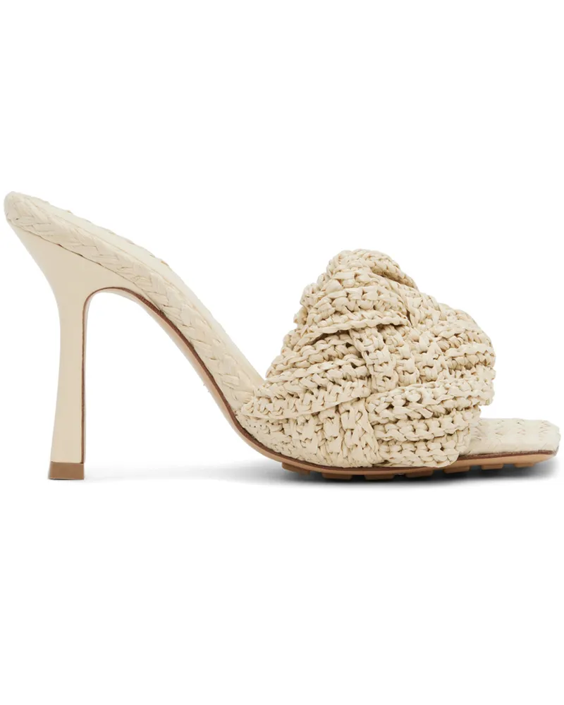 Bottega Veneta Off-White Lido Heeled Sandals 9013