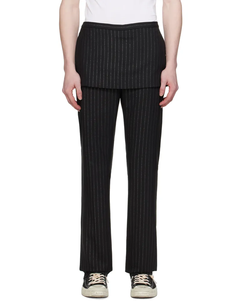 Acne Studios Black Tailored Trousers 900
