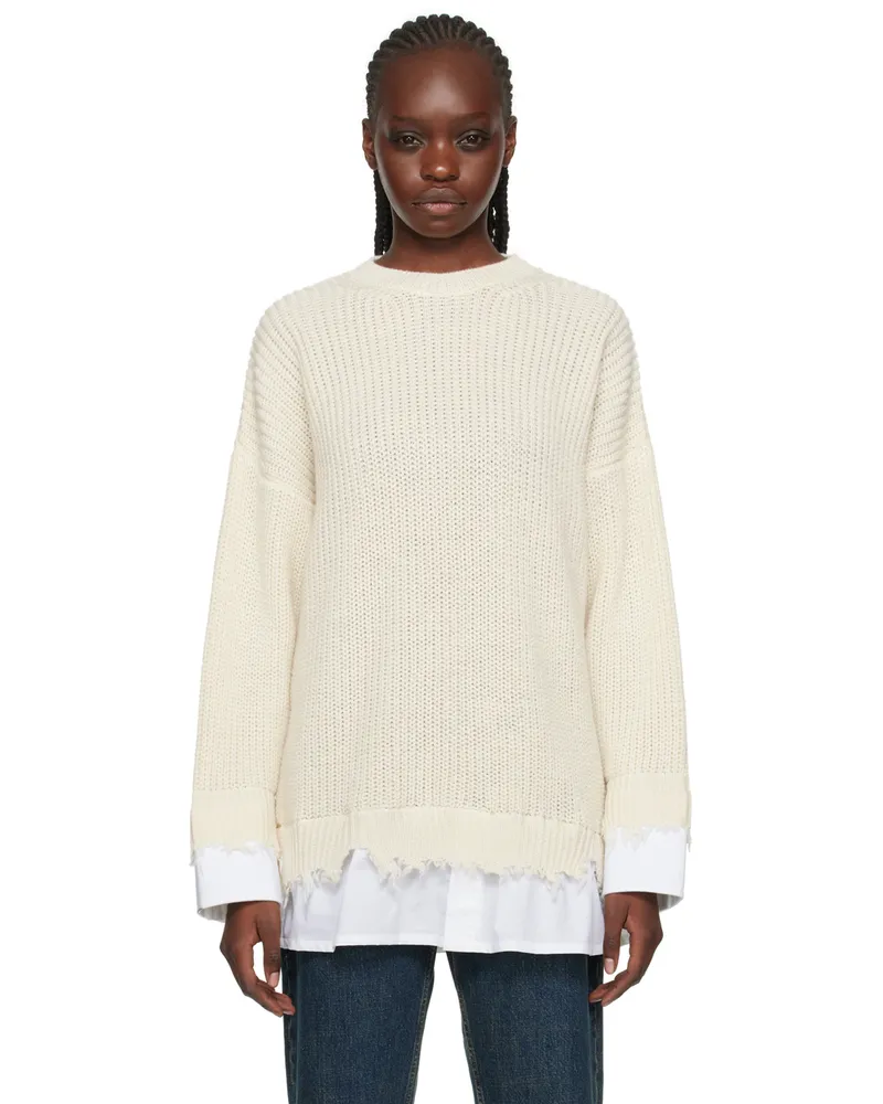 Maison Margiela Off-White Layered Sweater 101