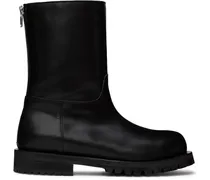 SSENSE Exclusive Black Shearling Boots
