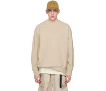Beige Oversized Sweatshirt