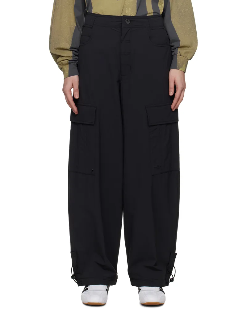 adidas Black Premium Essentials Cargo Pants Black