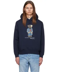 Ralph Lauren Navy Bear Hoodie Navy