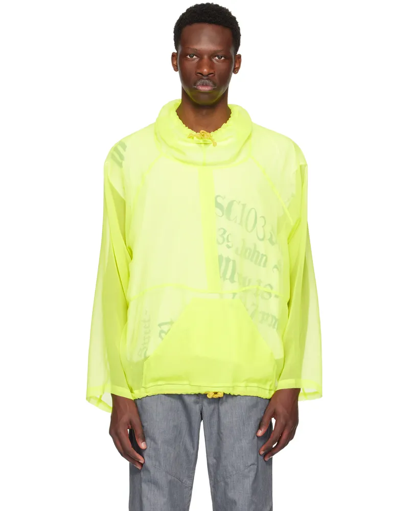 SC103 Yellow Sheer Hoodie Acid