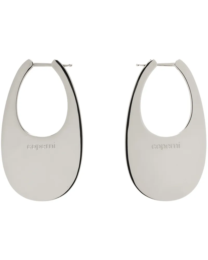 COPERNI Silver Large Swipe Earrings Silver