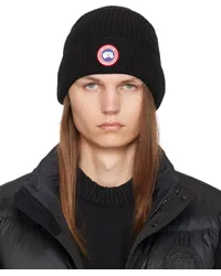 Canada Goose Black Rib Beanie Black