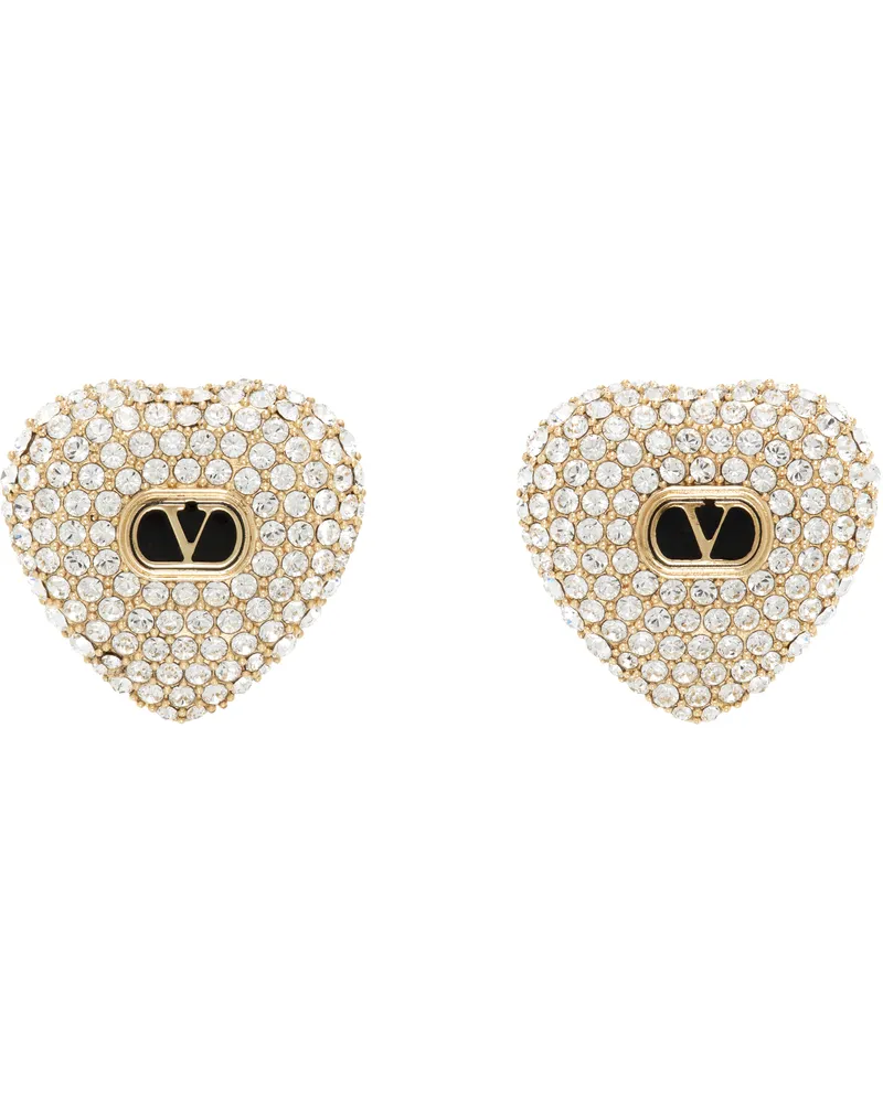 Valentino Garavani Gold Coeur Royal Earrings Rg5