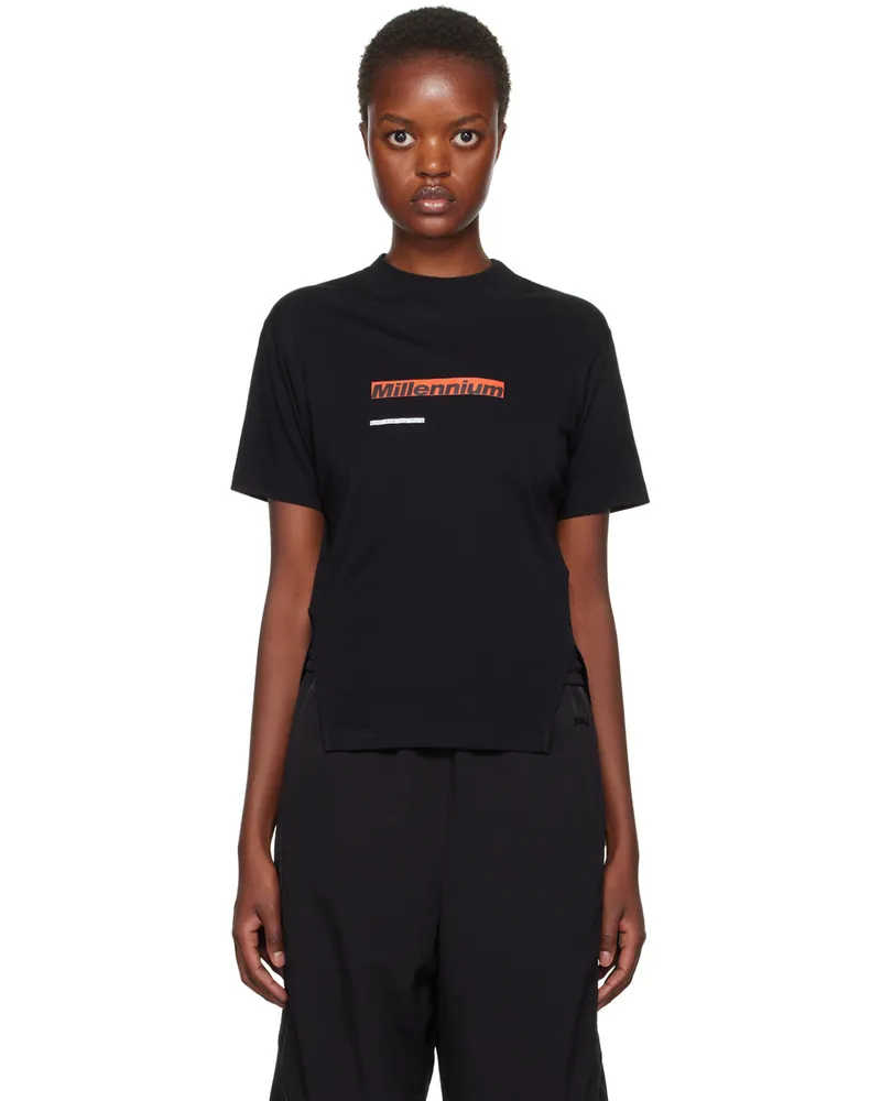 Song For The Mute Black 'Millenium' Split T-Shirt Black