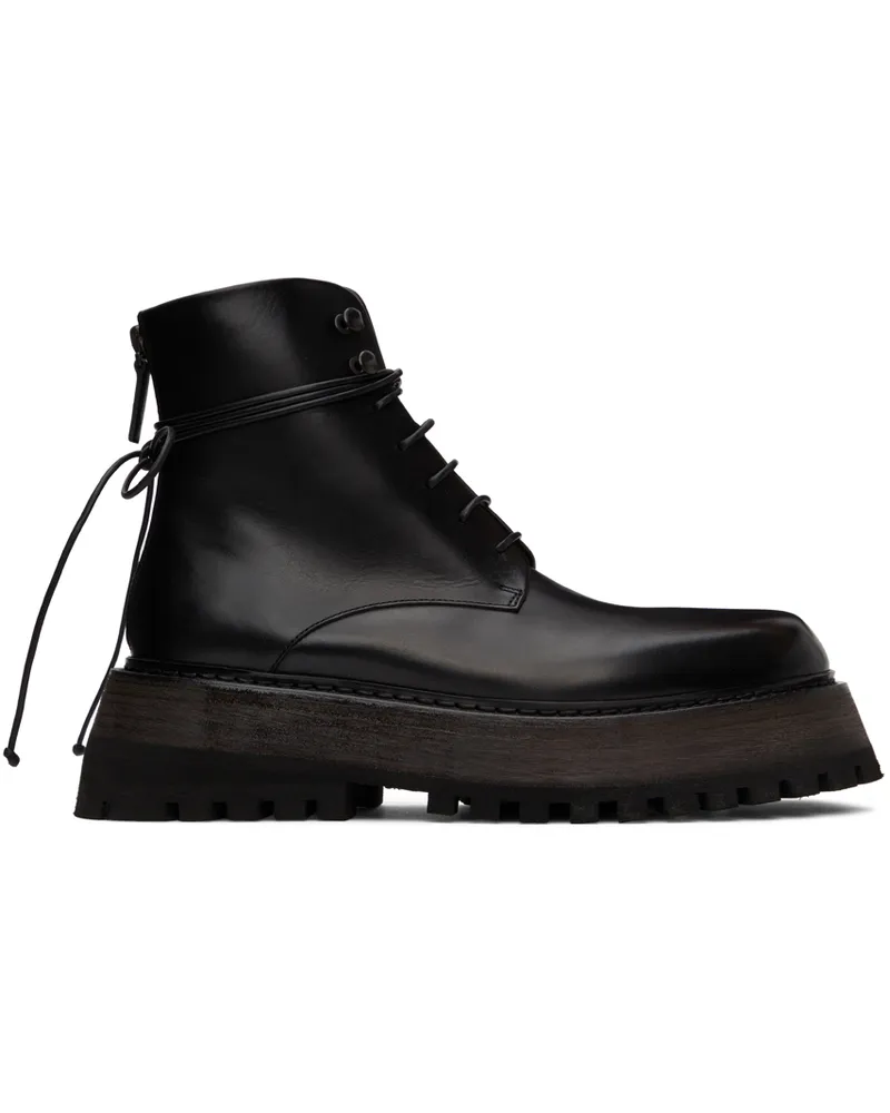 Marsèll Black Quadrarmato Boots Black