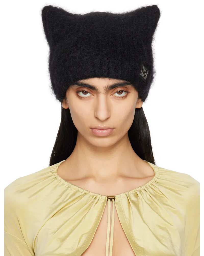 Charlotte Knowles Black Precious Beanie Black