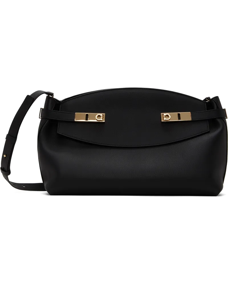 Ferragamo Black Hug Soft Crossbody L Bag 005