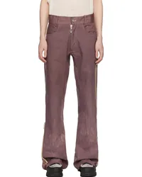 Charlie Constantinou Brown Simplified Zip Jeans Brown