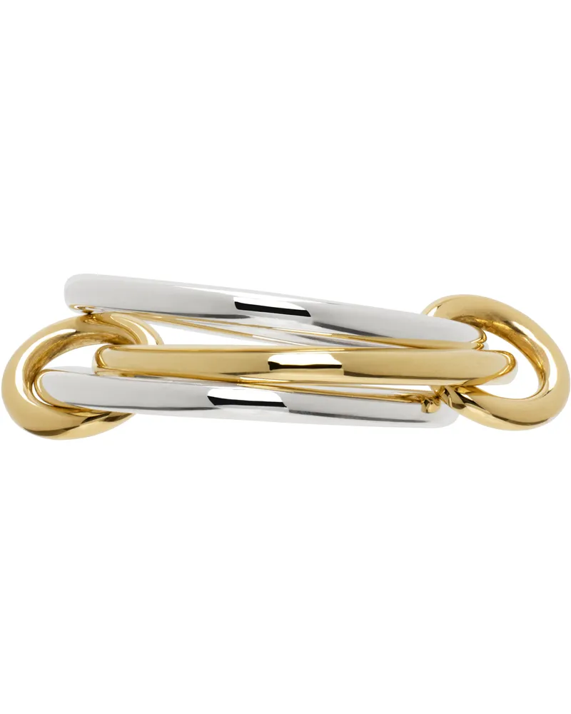Spinelli Kilcollin Silver & Gold Solarium SY Ring Silver
