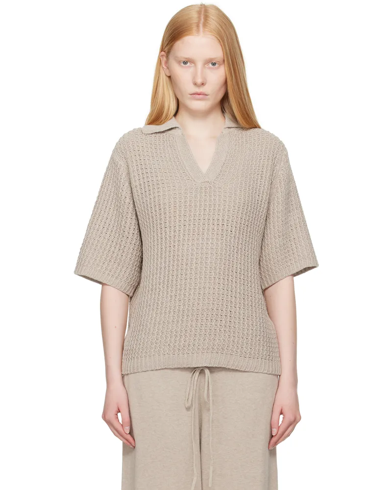 Lauren Manoogian Taupe Rack Polo S04