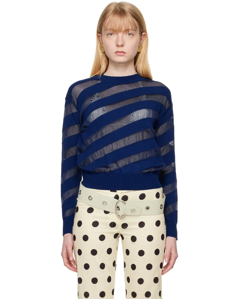 GIMAGUAS Navy Zebara Sweater Navy