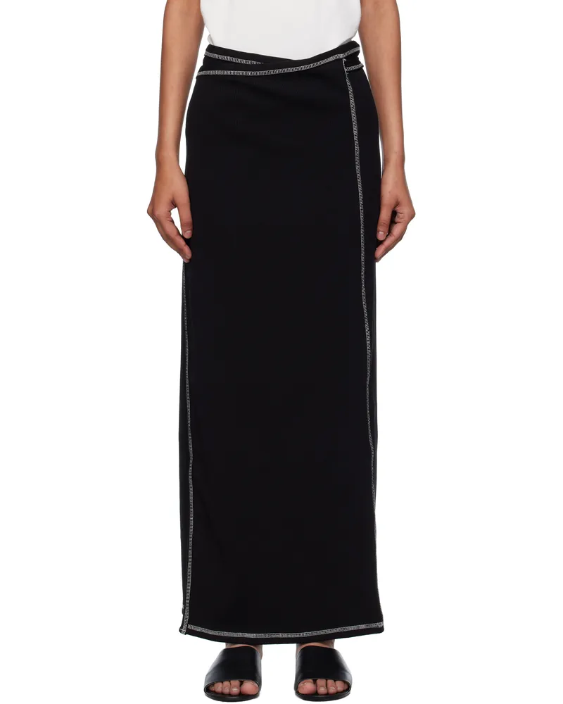 Baserange Black Brig Maxi Skirt Black