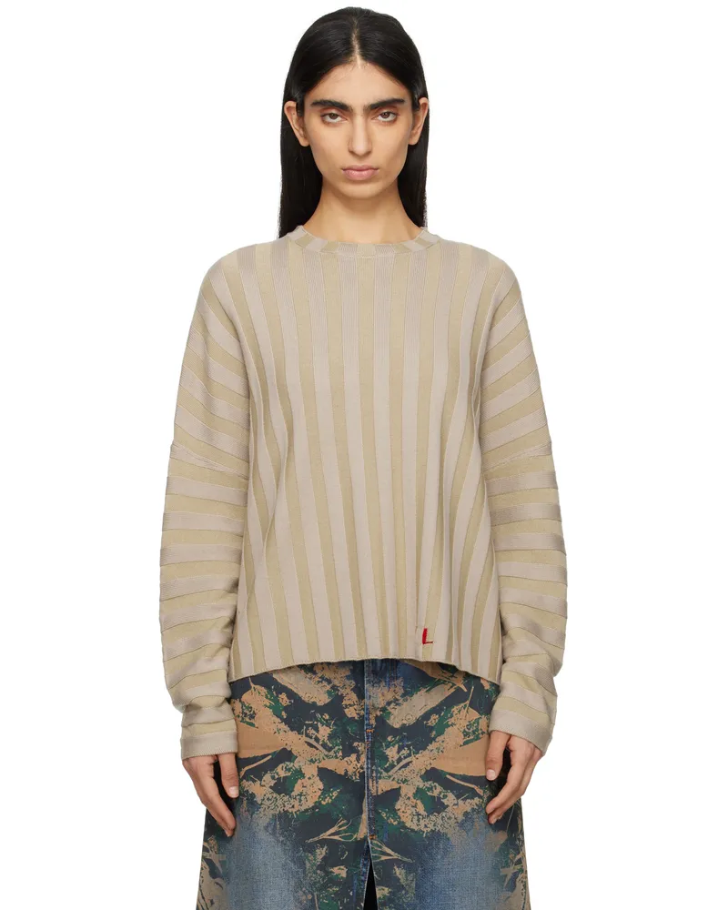 Eckhaus Latta Beige Keyboard Sweater Dune