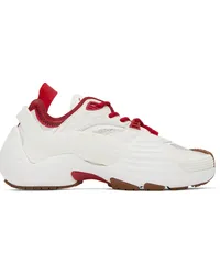 Lanvin SSENSE Exclusive Red & White Flash-X Sneakers Red