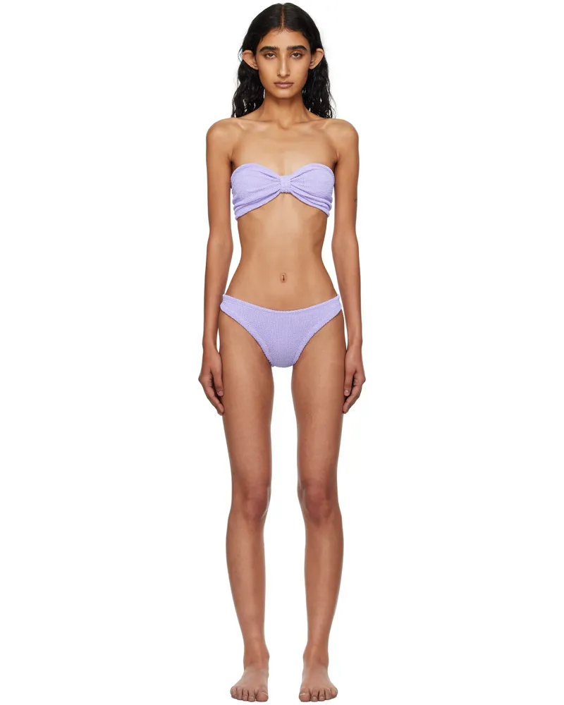 Hunza G Purple Jean Bikini Lilac