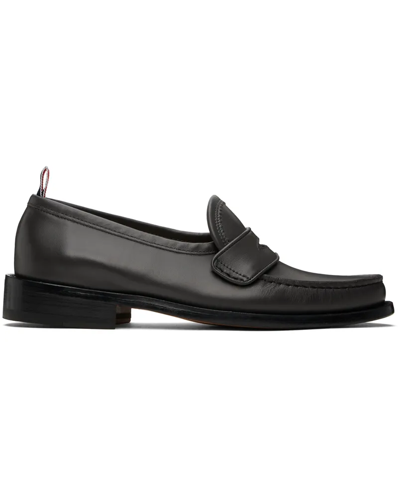 Thom Browne Gray Pleated Varsity Loafers 035