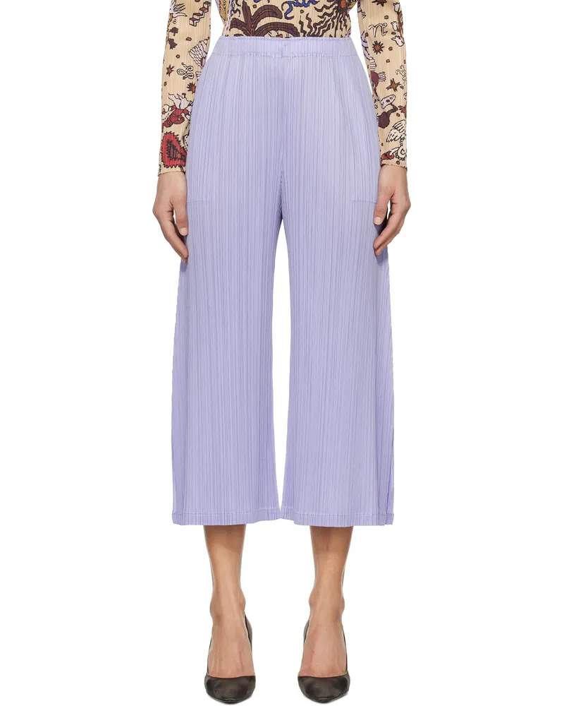 Issey Miyake Purple Monthly Colors February Trousers 73