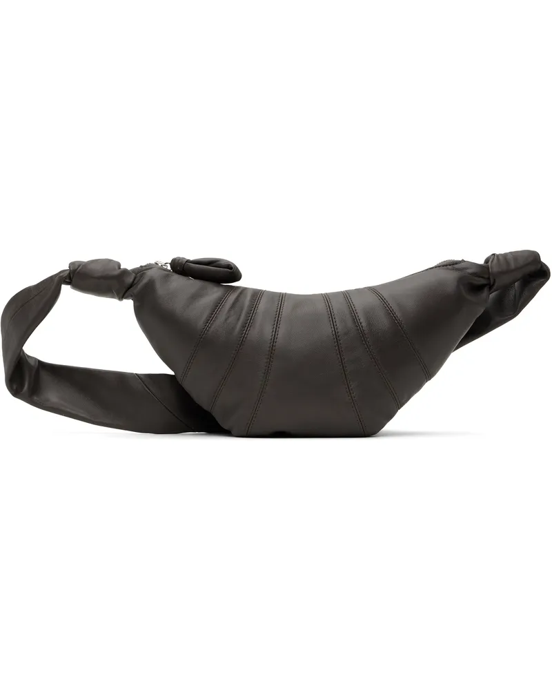 Christophe Lemaire Taupe Small Croissant Bag Gr102