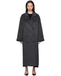 Loulou Studio Gray Borneo Coat Anthracite