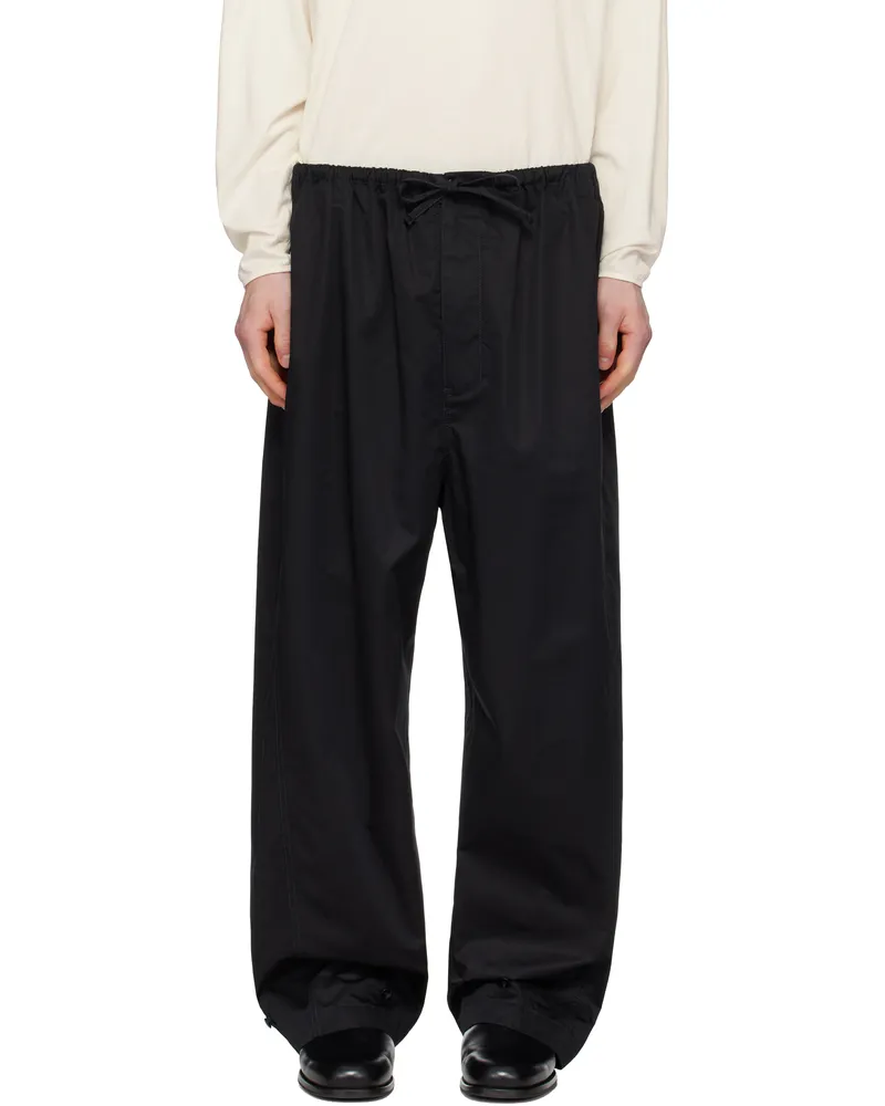 Christophe Lemaire Black Twisted Over Trousers Bk999