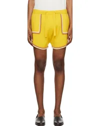 King & Tuckfield Yellow Retro Shorts Cyber