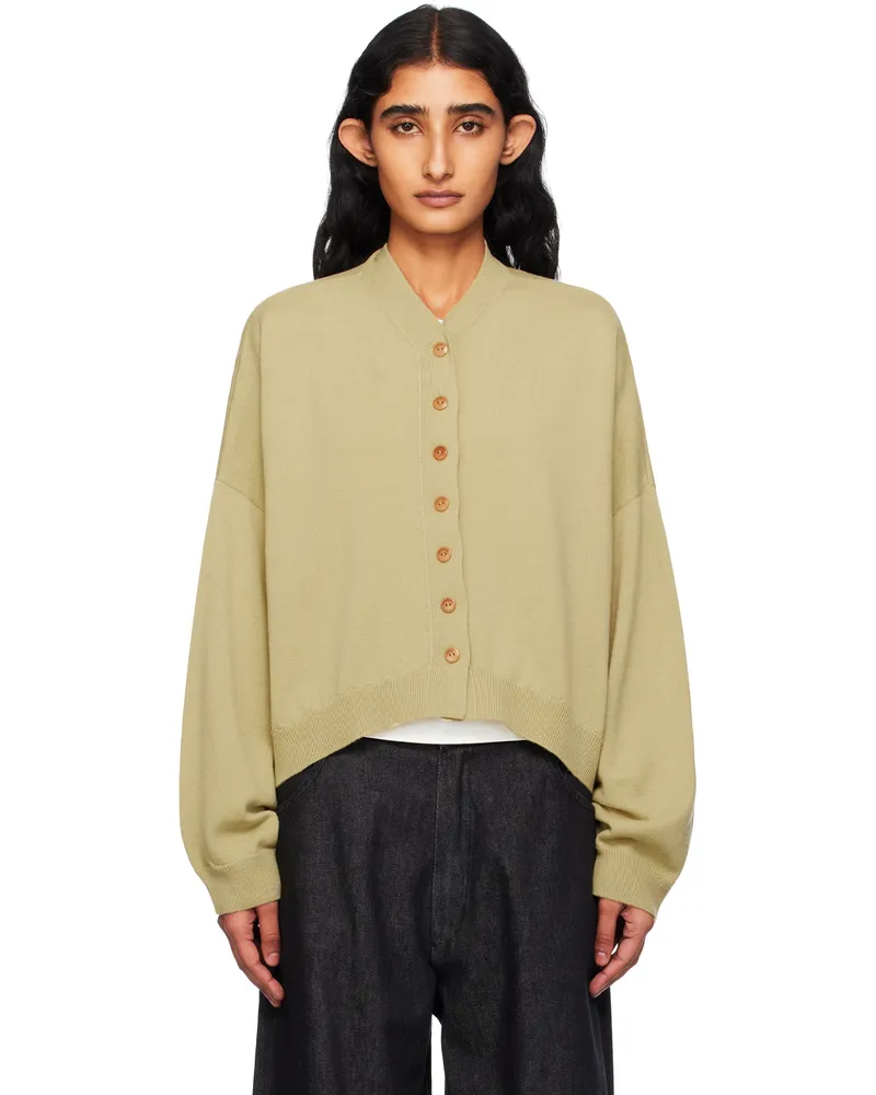CORDERA Yellow Merino Wool Cardigan Butter