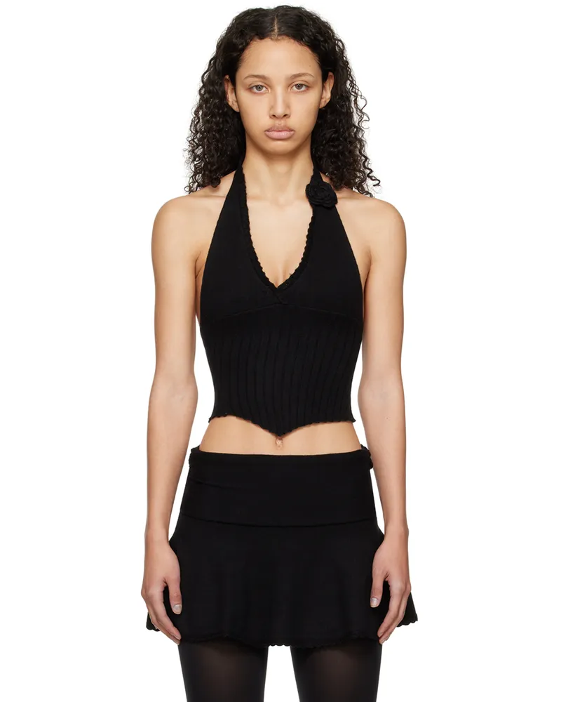 GUIZIO Black Alacant Tank Top Black