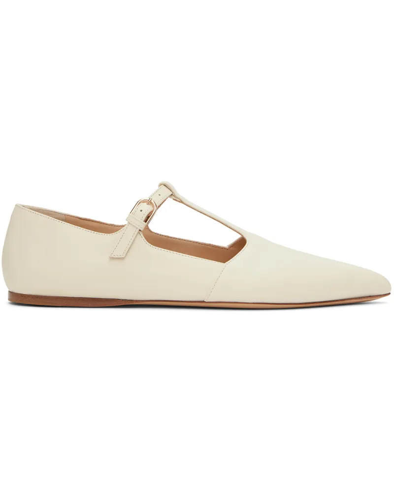 Gabriela Hearst Off-White Lola Ballerina Flats Crm