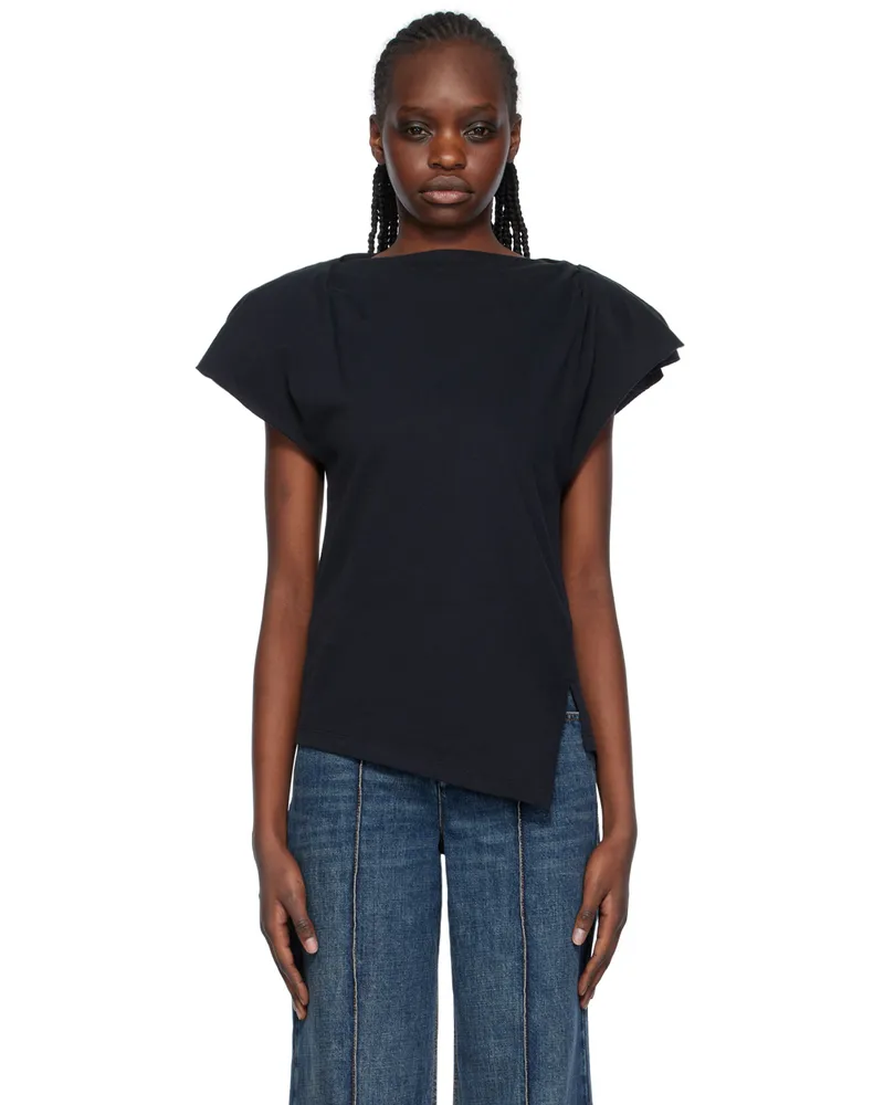 Isabel Marant Black Sebani T-Shirt 01bk