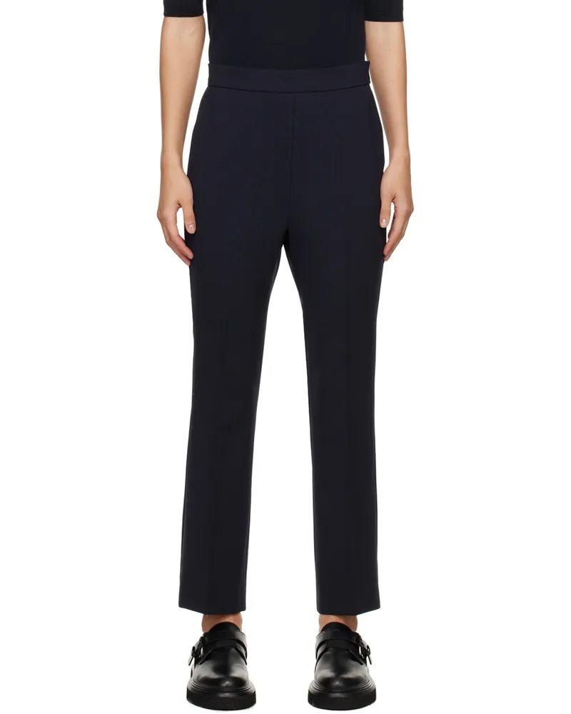 Max Mara Navy Nepeto Trousers 6