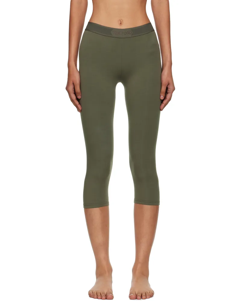 Tom Ford Khaki Modal Yoga Leggings Fg789