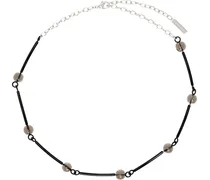Black Particle Chain Necklace