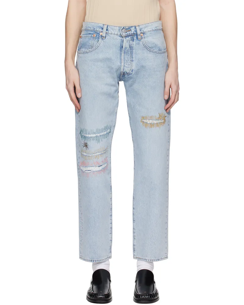 Levi's Blue Skateboarding 501 Original Fit Jeans Afterlife