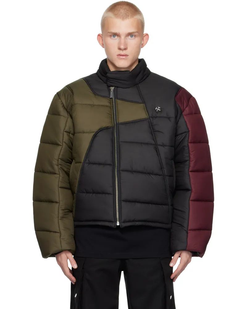 GmbH Multicolor Zaman Puffer Jacket Khaki