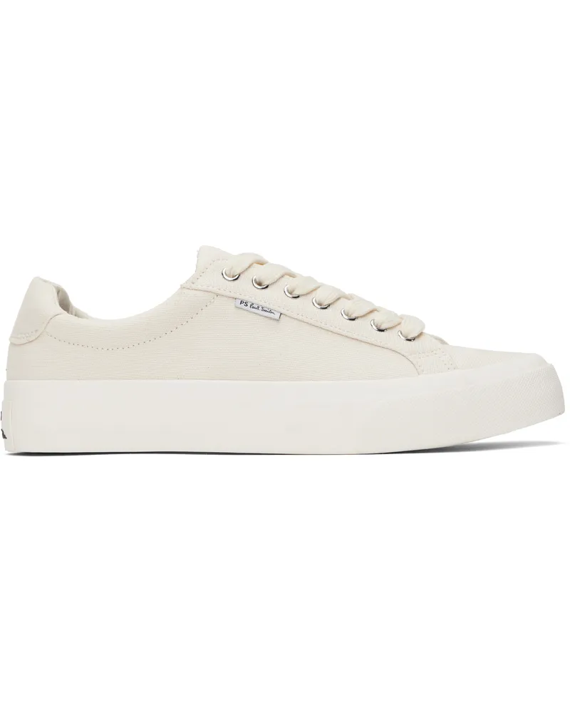 Paul Smith White Canvas Amos Sneakers 02