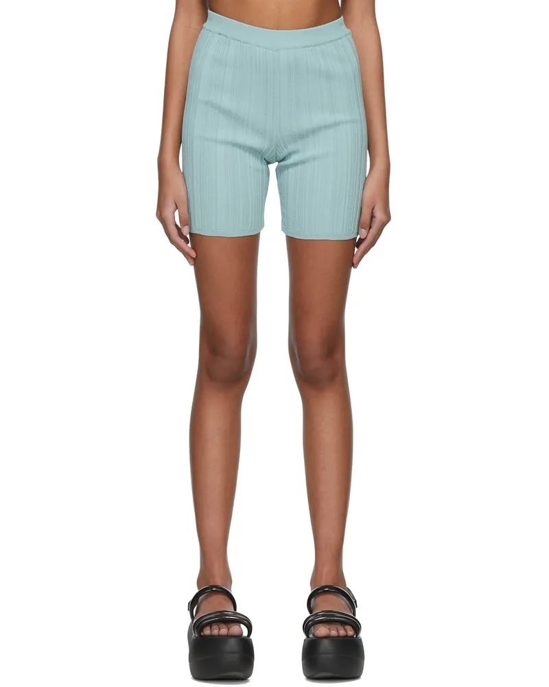 Marco Rambaldi Blue Viscose Shorts 06