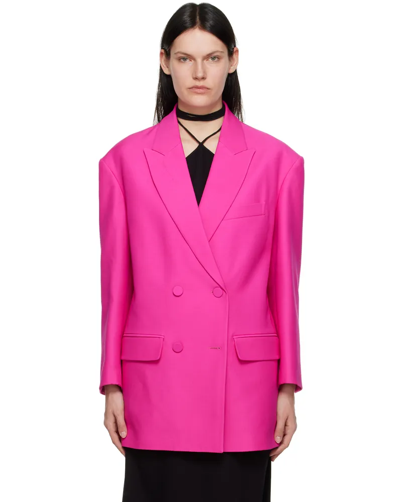 Valentino Garavani Pink Double-Breasted Blazer Uwt