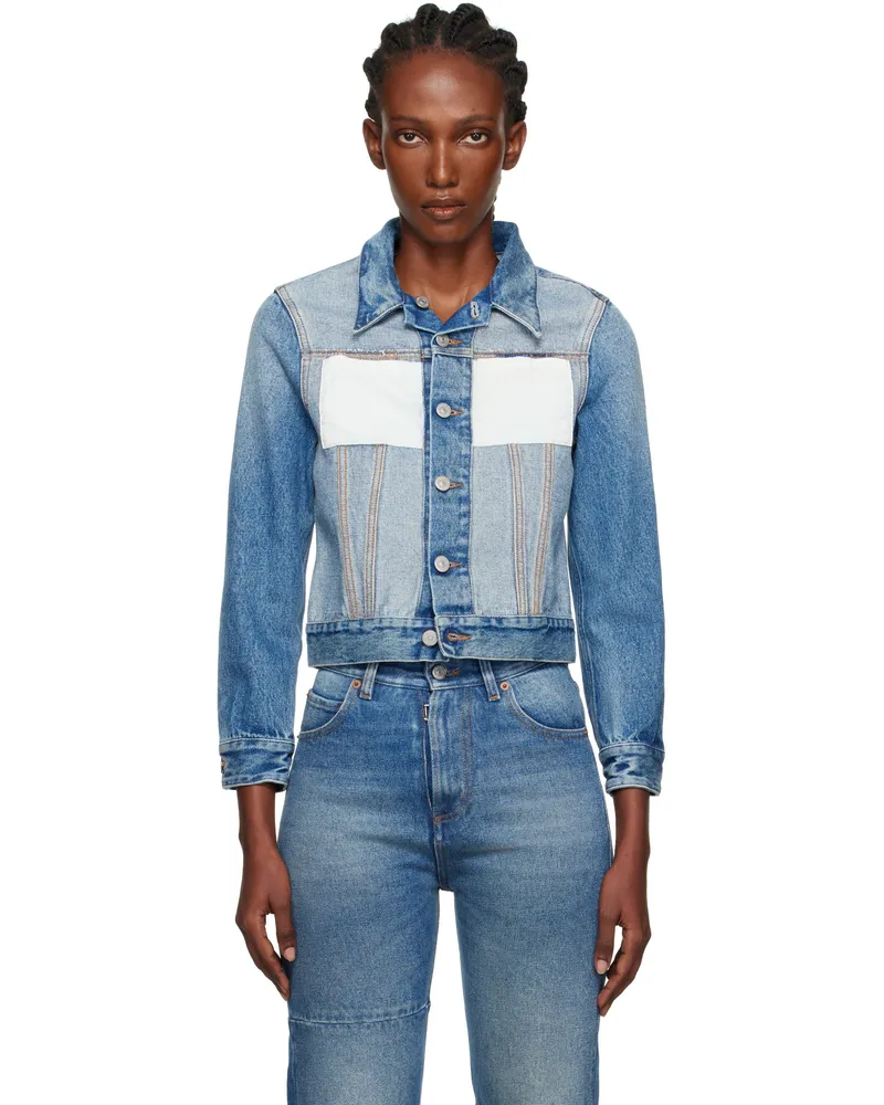 Maison Margiela Blue Reversed Denim Jacket 967
