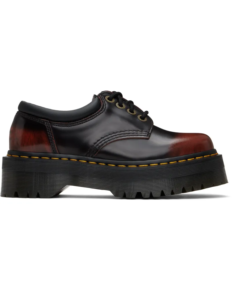 Dr.Martens Black & Red 8053 Leather Platform Derbys Cherry