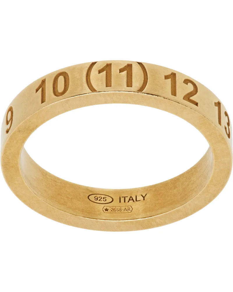 Maison Margiela Gold Number Reference Ring 950