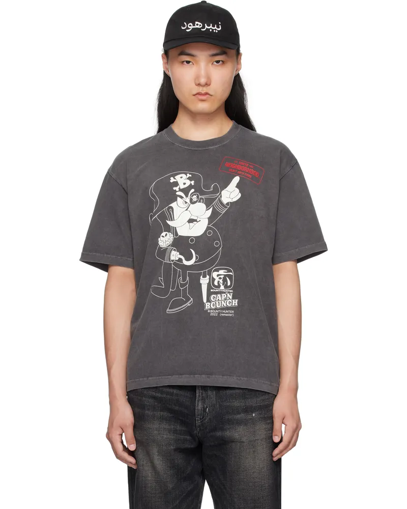 Neighborhood Gray BOUNTY HUNTER Edition S/S-1 T-shirt Black