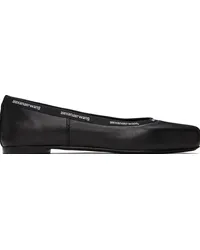 Alexander Wang Black Billie Leather Ballerina Flats Black