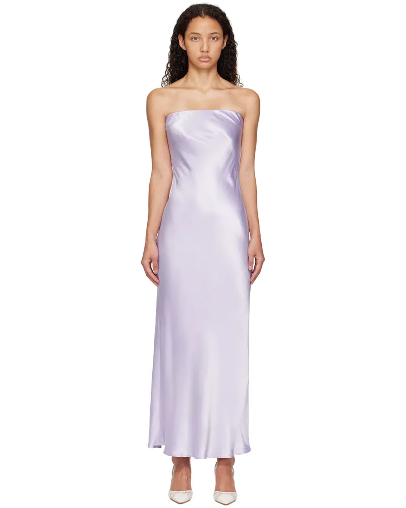 bec & bridge Purple Moon Dance Strapless Maxi Dress Lilac