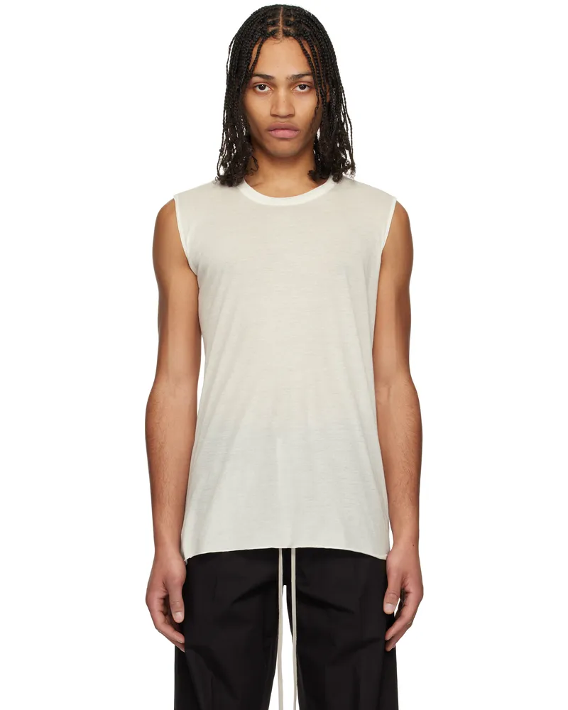 Rick Owens Off-White Hollywood Unstable Cotton Basic SL Tank Top 11